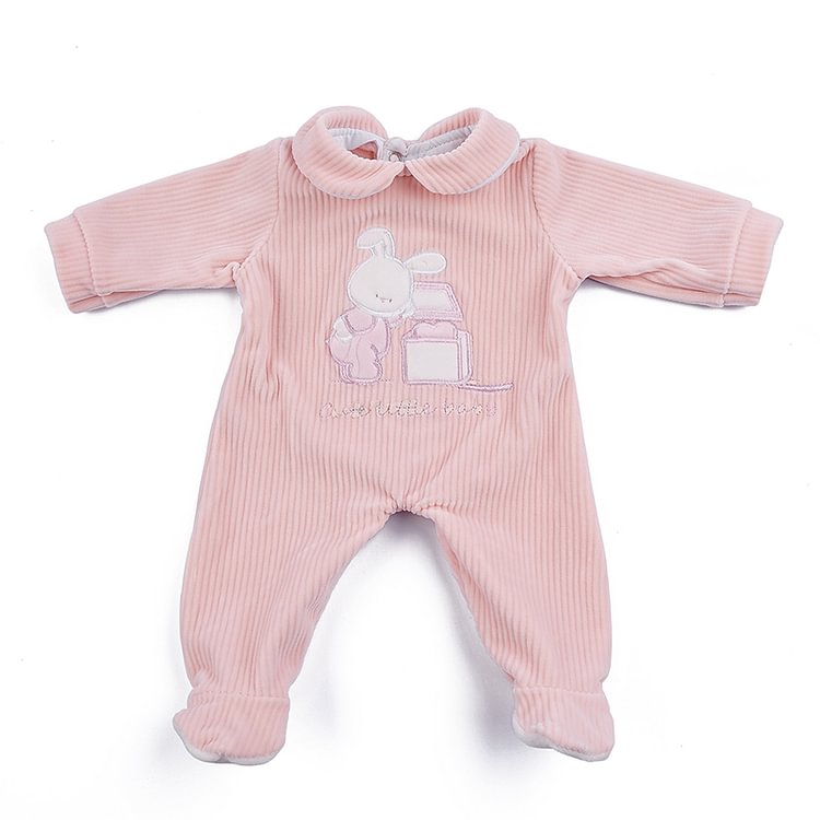 Cute Pink Bunny Clothes for 17-19 Inches Reborn Doll