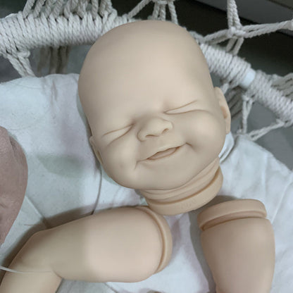 21 inches Alisha Smile Face DIY Blank Unpainted Reborn Doll Kit