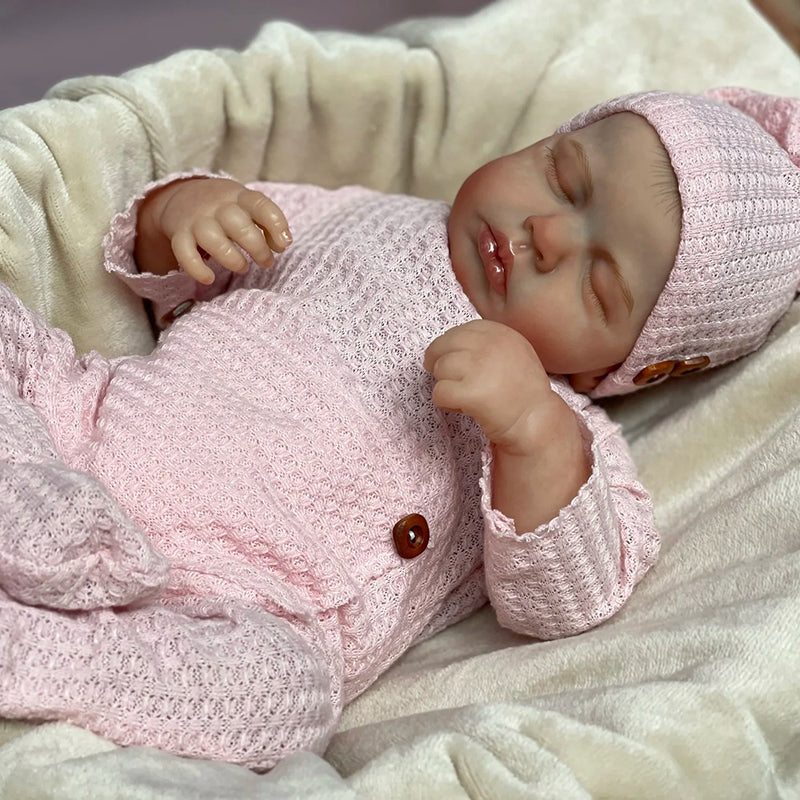 20 Inches Lifelike Closed Eyes Reborn Doll Twin Sisters-Loulou