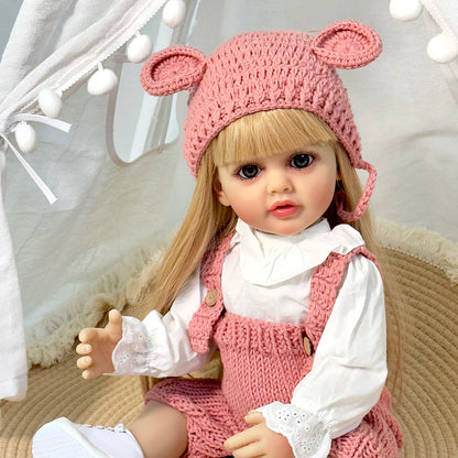 22 Inch Reborn Dolls Girls Cheryl With Long Blonde Hair