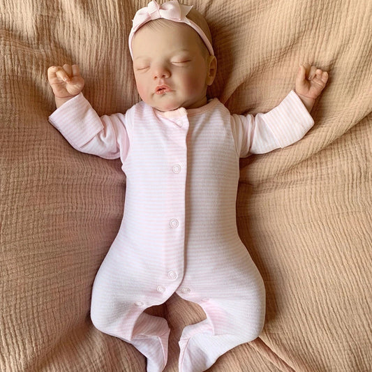 Earl 19 Inches Lifelike Reborn Dolls with Closed Eyes-Sam