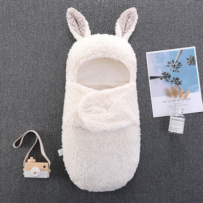 Plush Big Ears Baby Sleeping Bag For 16-24 Inches Reborn Dolls