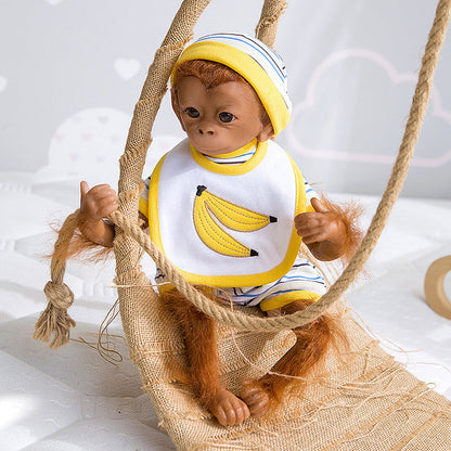 19 Inches Cute Mike Open eyes Reborn Monkey Baby Doll