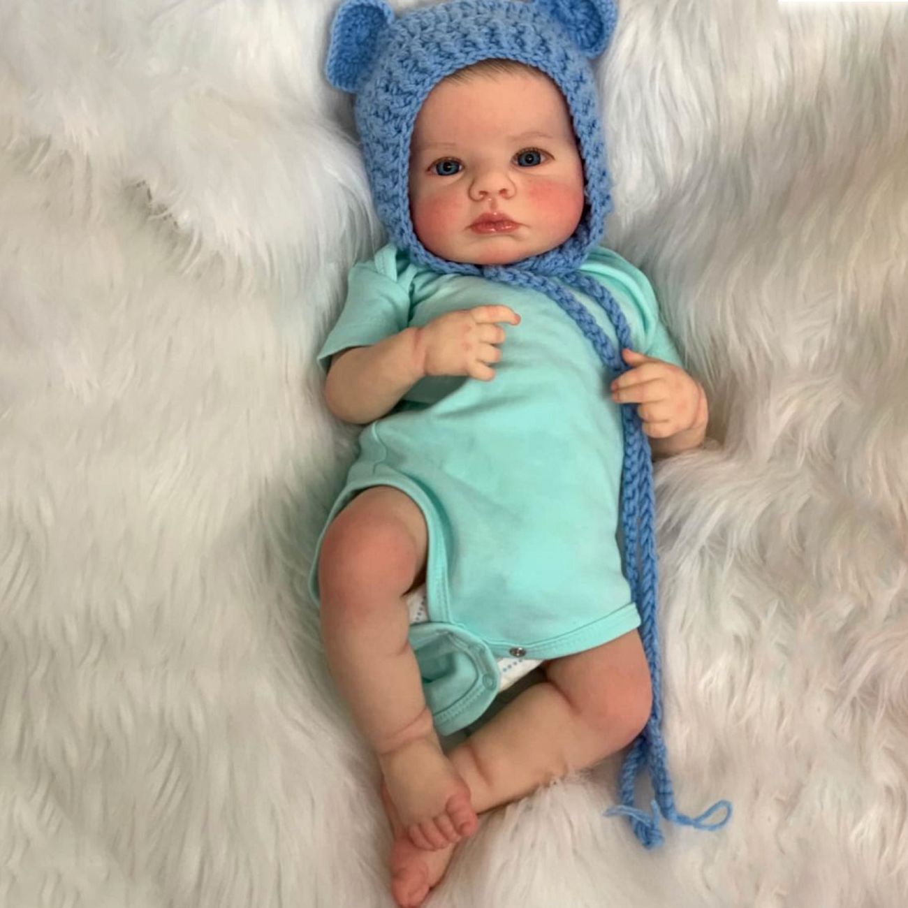 20 Inches blue eyes Loulou reborn dolls