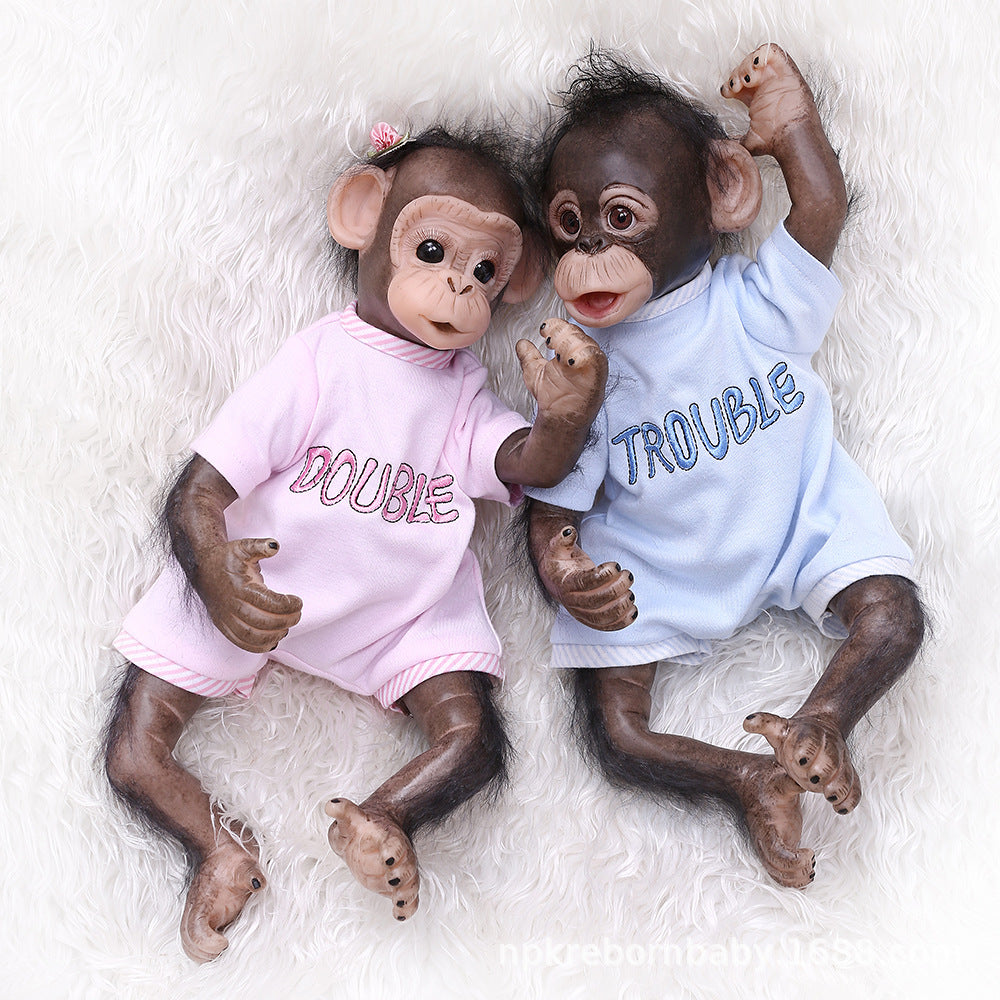 New 40CM Handmade Detailed Painting Reborn Baby Monkey