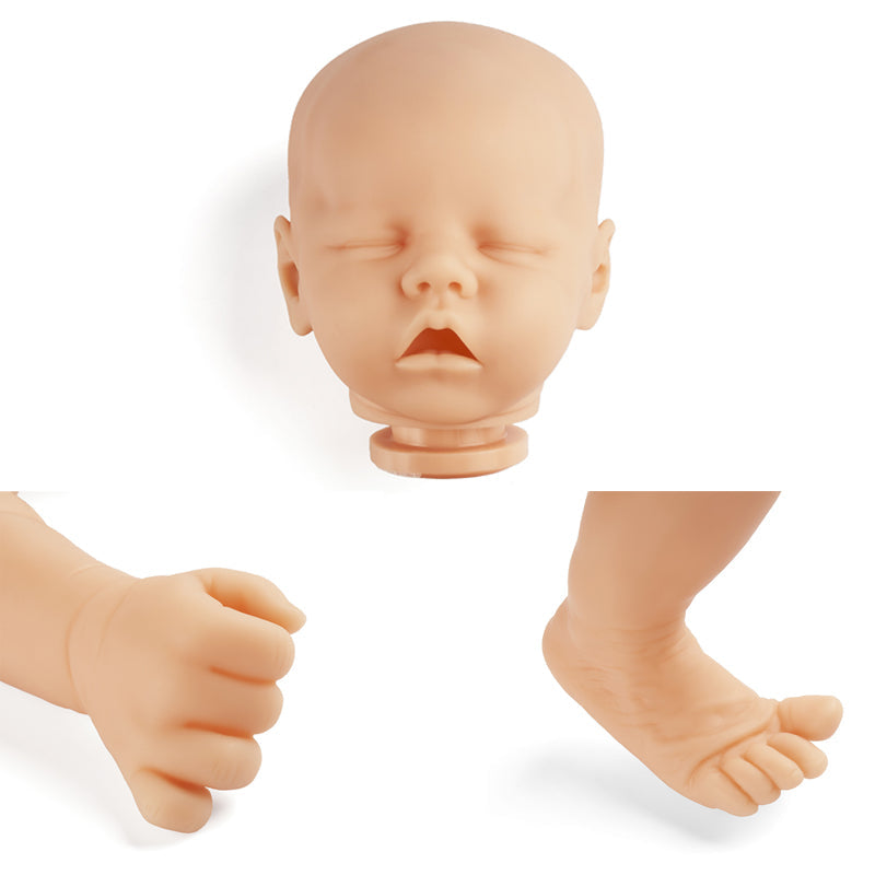 17 inches Twin-A DIY Blank Vinyl Unpainted Unfinished Reborn Doll Kit