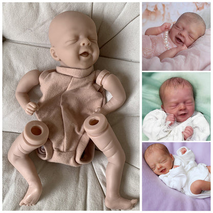 11 inches Salia Closed Eyes DIY Blank Unpainted Reborn Doll Kit