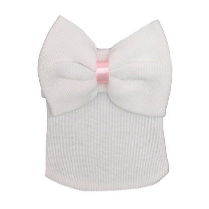 Cute Bow Knot Knitted Pullover Baby Hat