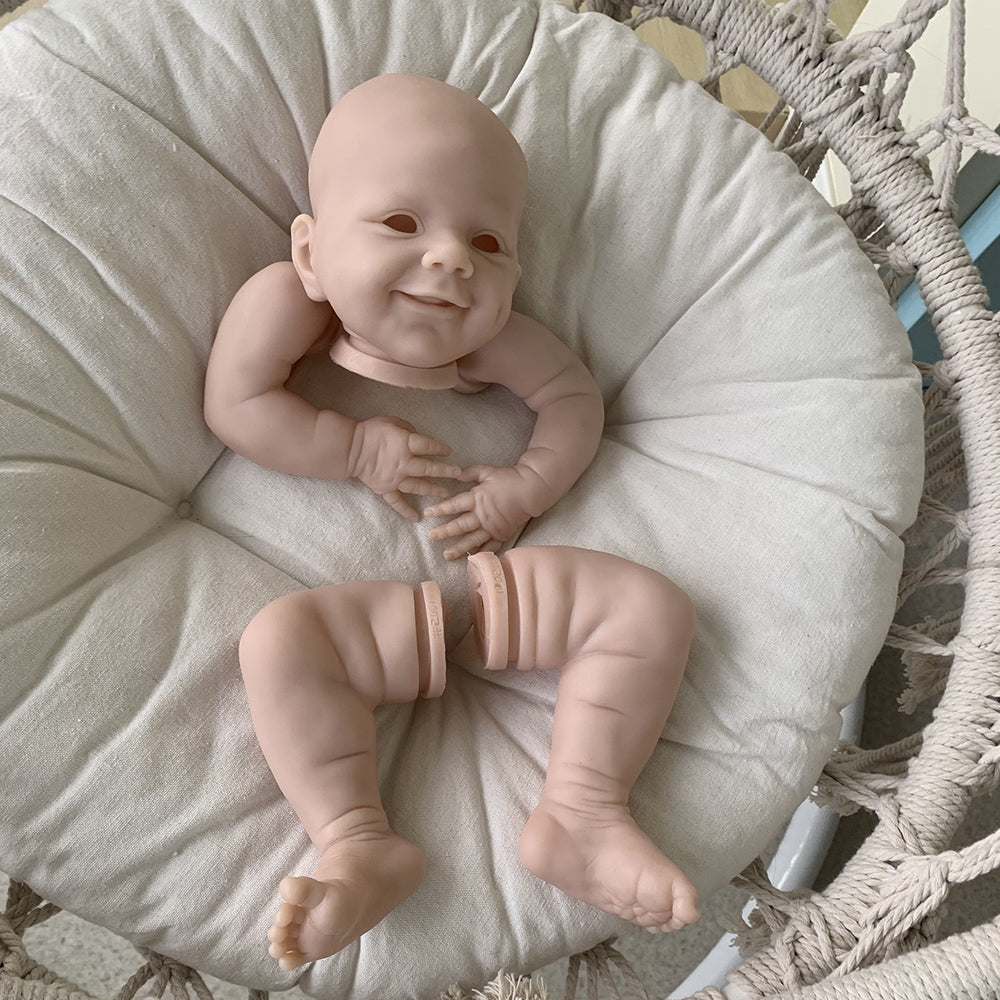 22 Inches Open Eyes April DIY Blank Reborn Doll Kit