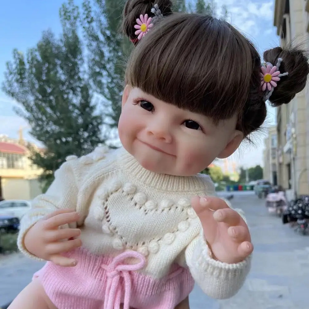 22 Inches Reborn Doll Girl With Hair-Raya