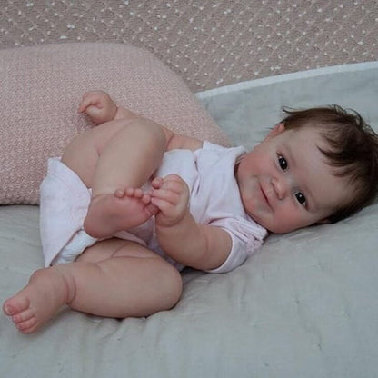 20 Inches Lifelike Philippa Open Eyes Brown Hair Reborn Doll-Maddie Series