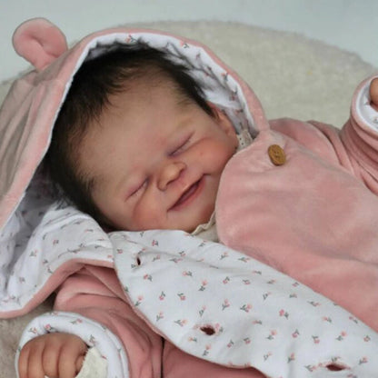 21 inches Alisha Smile Face DIY Blank Unpainted Reborn Doll Kit