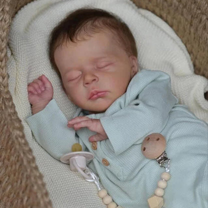 18 inches Lifelike Rooted Hair Closed Eyes Reborn Doll-Jude