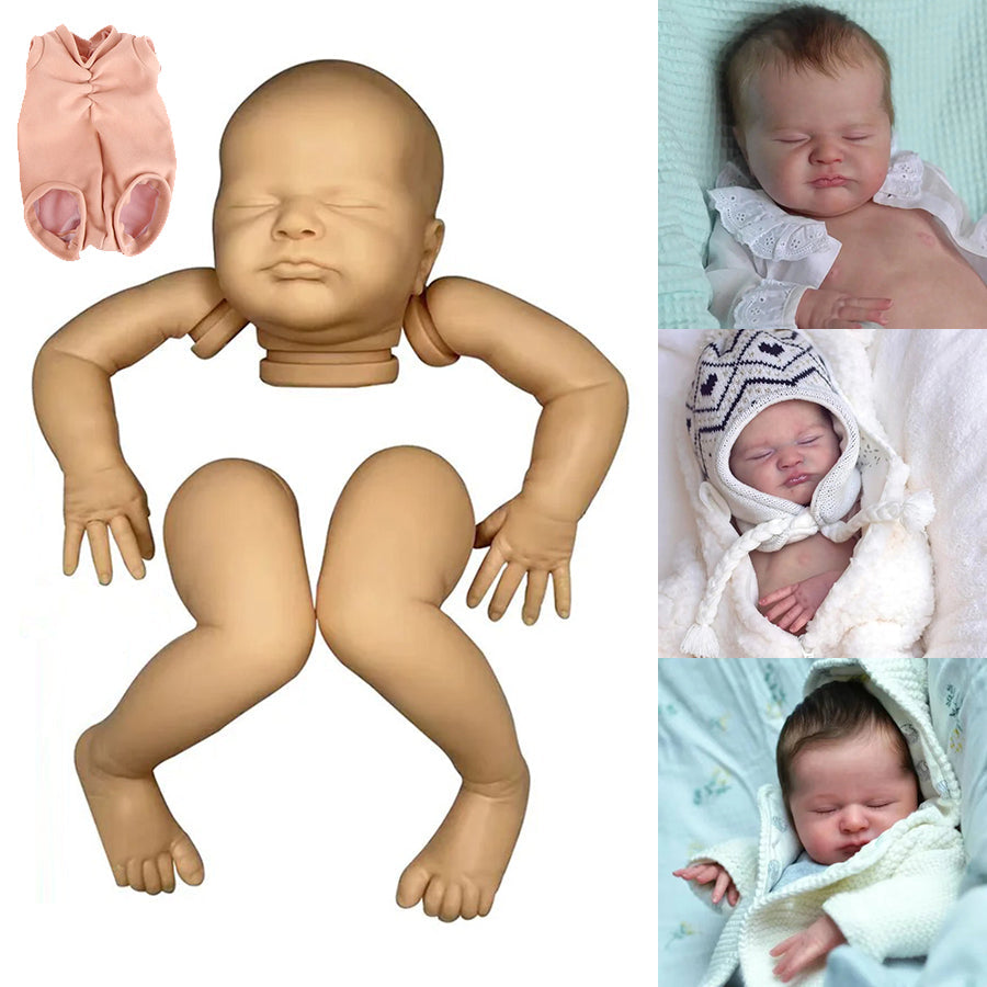 19 Inches Unpainted Closed Eyes Reborn Max Doll Kit