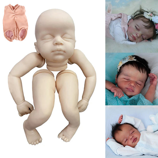 20 inches Closed Eyes Unpainted Reborn Coco Doll Kit