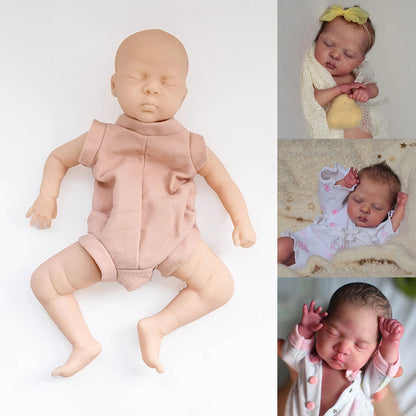 Unpainted 12 Inches Closed Eyes Reborn Luna Doll Kit