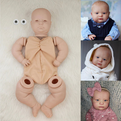 23 inches Unpainted Joseph Open Eyes Reborn Doll Kit