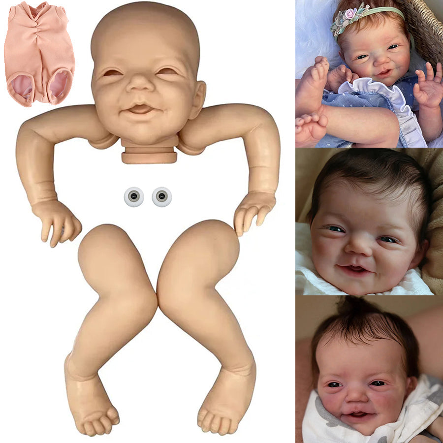 20 inches unpainted Charlie Smile Reborn doll kit