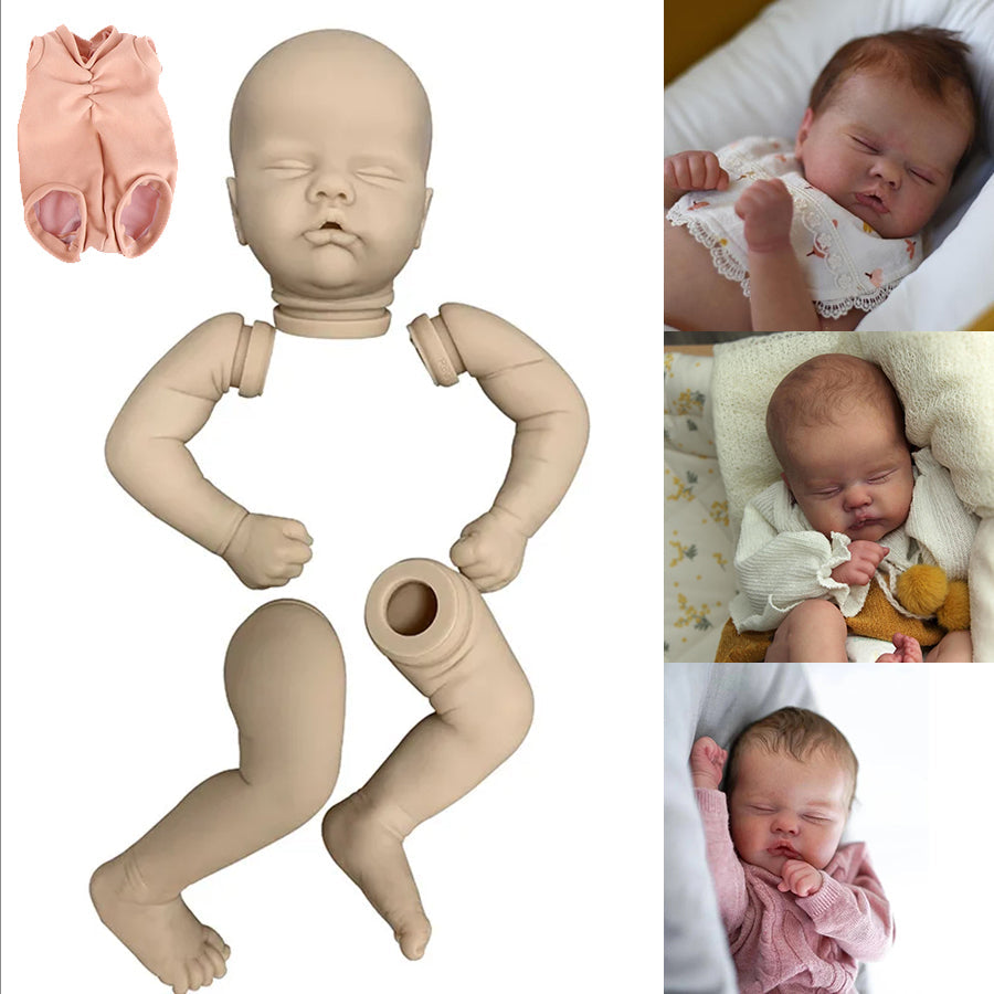 19 inches Closed Eyes Unpainted Reborn Quinbee Doll Kit