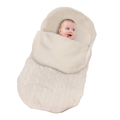 Warm Knit Fleece Sleeping Bag For 17-24 Inches Reborn Dolls