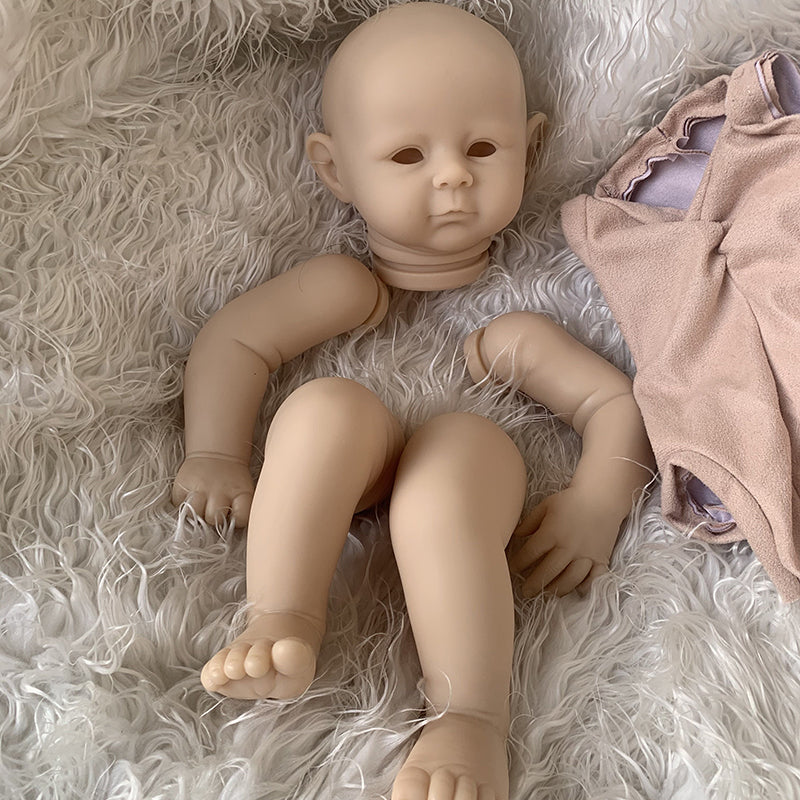 22 inches Archie Open Eyes DIY Blank Unpainted Reborn Doll Kit