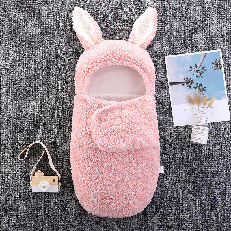 Plush Big Ears Baby Sleeping Bag For 16-24 Inches Reborn Dolls