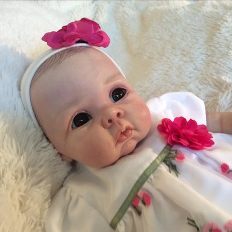 22 inches Chrissy DIY Blank Unpainted Open Eyes Reborn Doll Kit