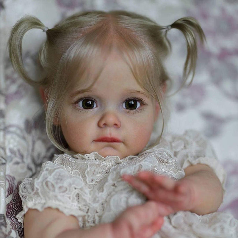 22 Inches Lifelike Sweet Sorrow Blond Hair Reborn Doll Girl - Maggie Series