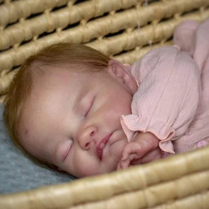 22 inches August Closed Eyes DIY Blank Unpainted Reborn Doll Kit