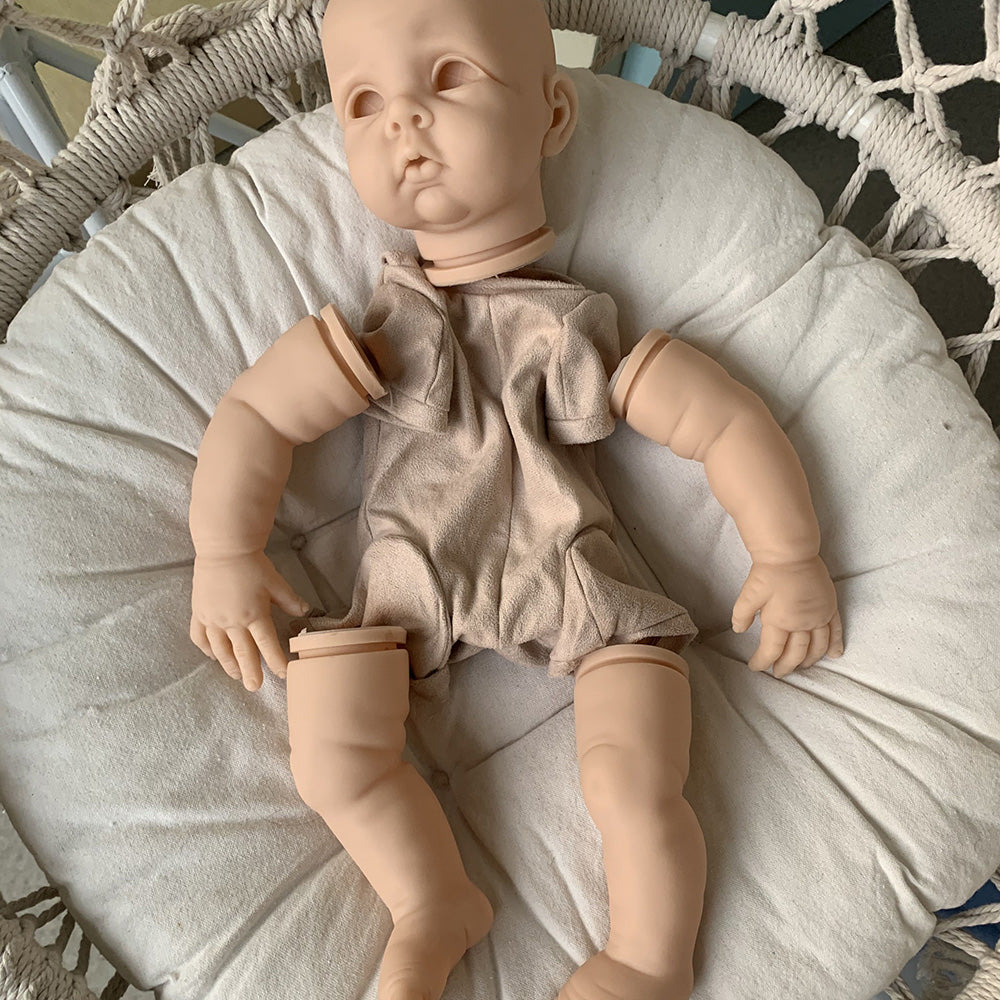 22 inches Chrissy DIY Blank Unpainted Open Eyes Reborn Doll Kit