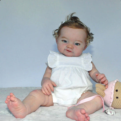 21 inches Naomi DIY Blank Unpainted Open Eyes Reborn Doll Kit