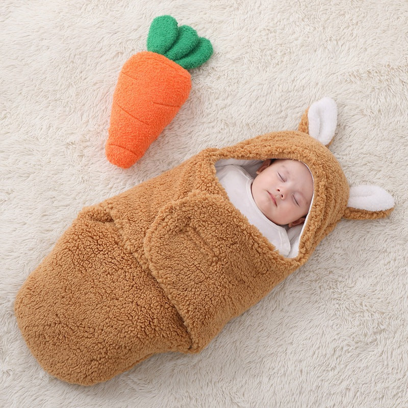 Plush Big Ears Sleeping Bag For 16-24 Inches Reborn Dolls