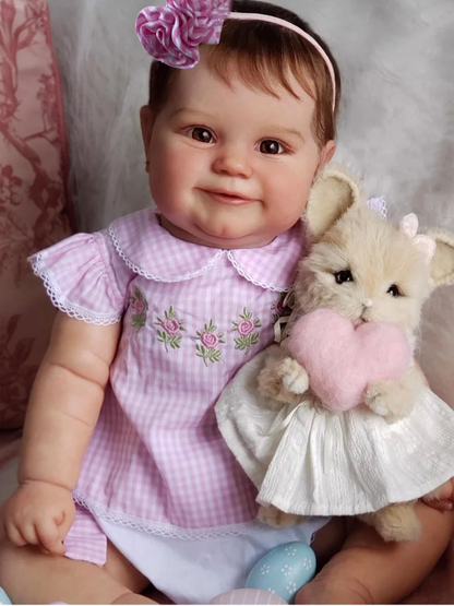 Penny 20 Inch Reborn Doll Girl with Short Brown Hair-Maddie