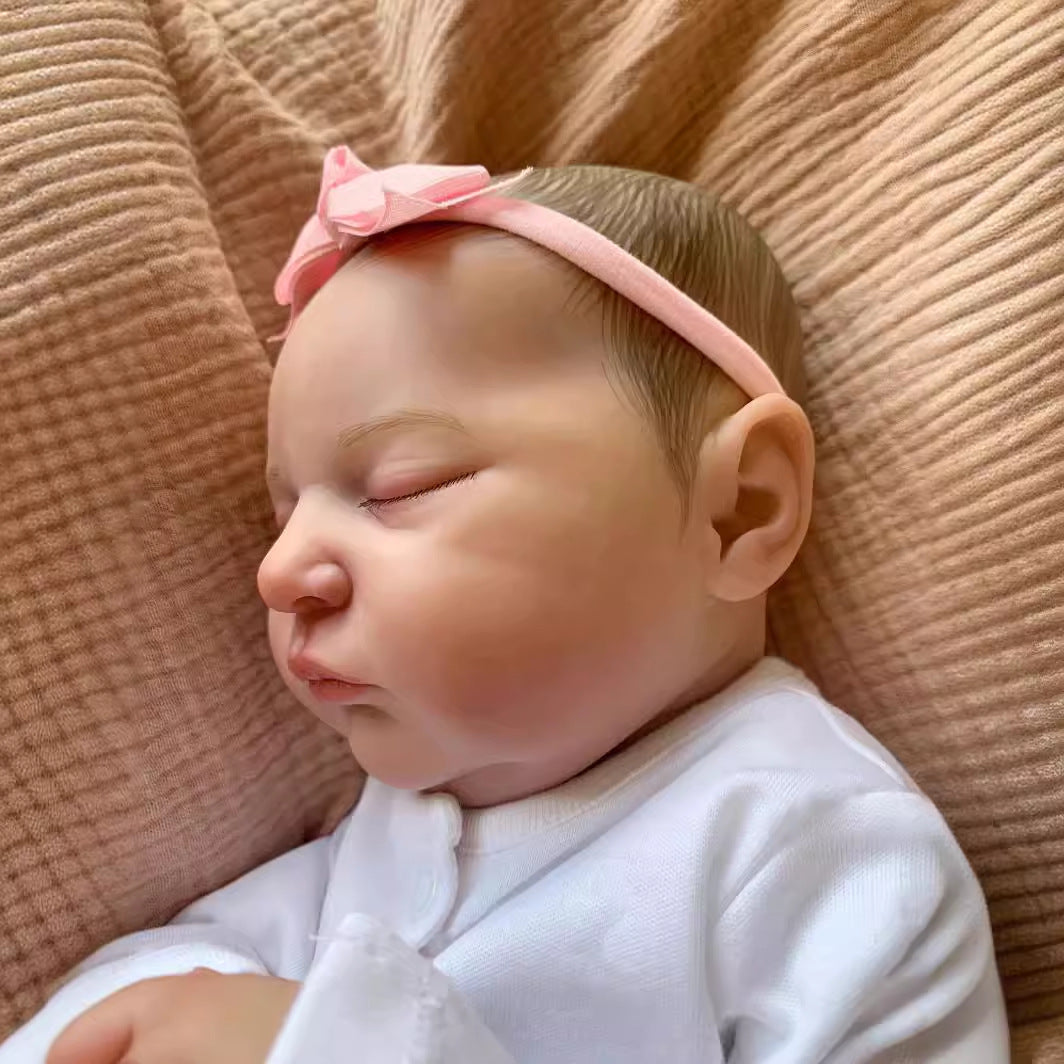 20 Inches Nora Sweet Sleeping Reborn Doll Without Hair