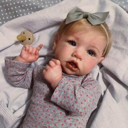 Real Life 22 Inches Little Cute Joni Reborn Baby Doll Girl-Saskia Series