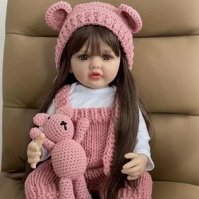 22 Inch Reborn Dolls Girls Cheryl With Long Hair