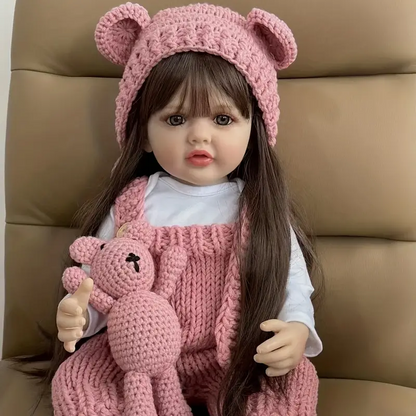 22 Inch Reborn Dolls Girls Cheryl With Long Hair