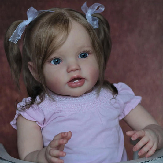 Isabel 24 Inches 60cm Open Eyes Root Hair Reborn Toddler-Lottie