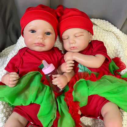 20 Inches Christmas Reborn Doll Twins Girls-Loulou