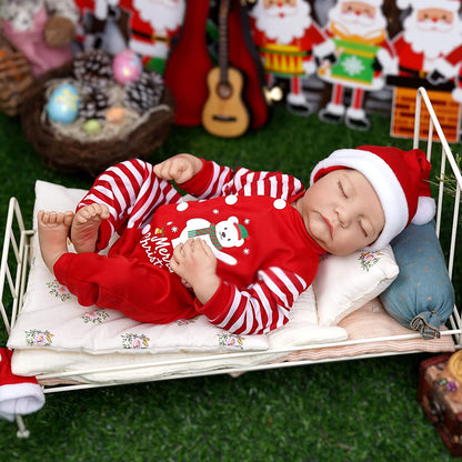 18 inch Lifelike Reborn Dolls with Christmas Clothes - Levi