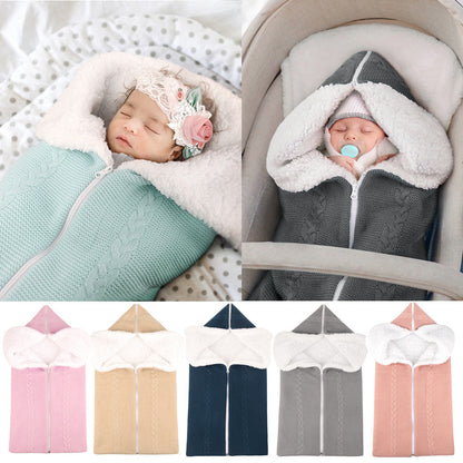 Warm Knit Fleece Sleeping Bag For 17-24 Inches Reborn Dolls