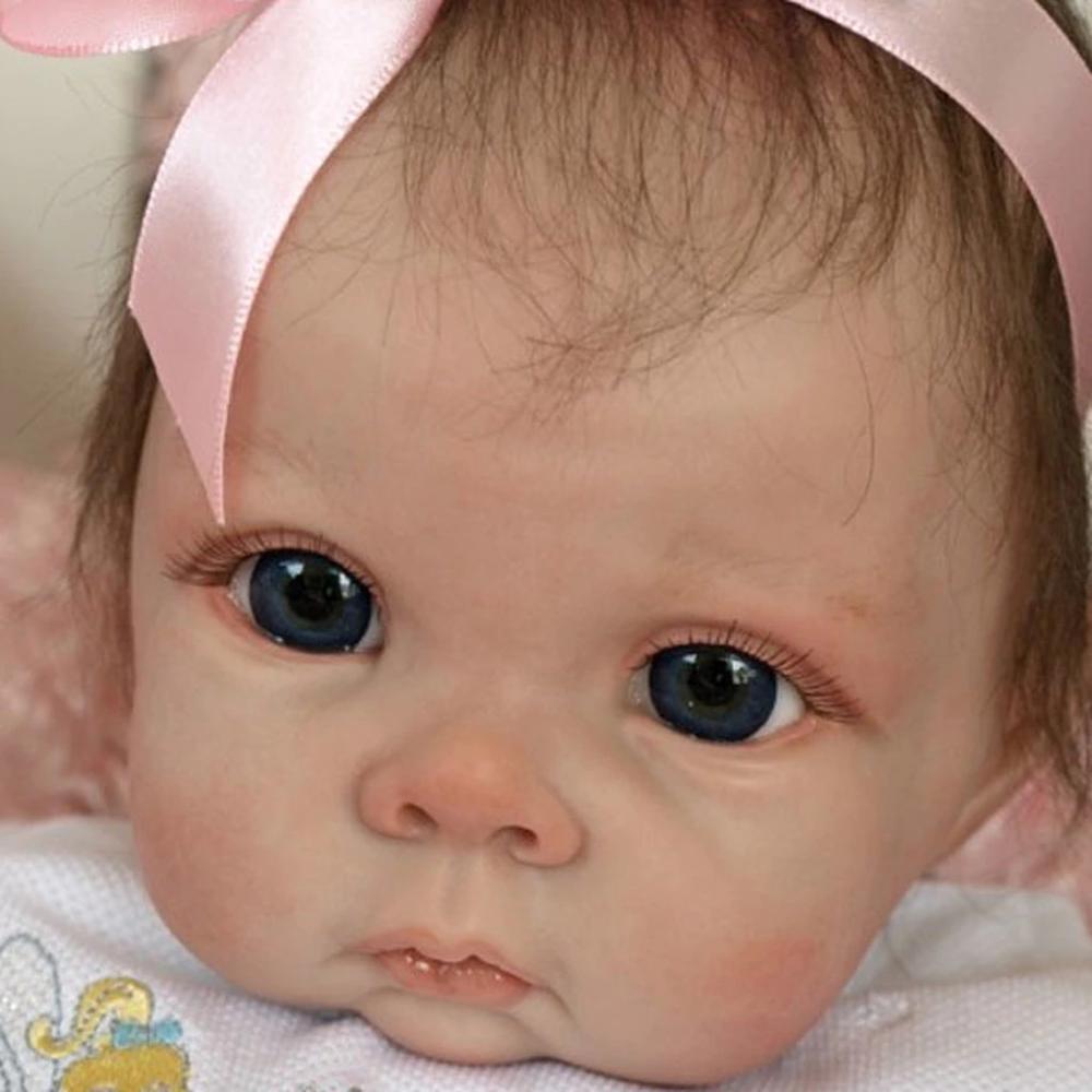 22 inches Chrissy DIY Blank Unpainted Open Eyes Reborn Doll Kit