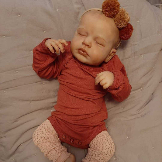 20 Inches Cute Closed Eyes Reborn Dolls Girl-Loulou