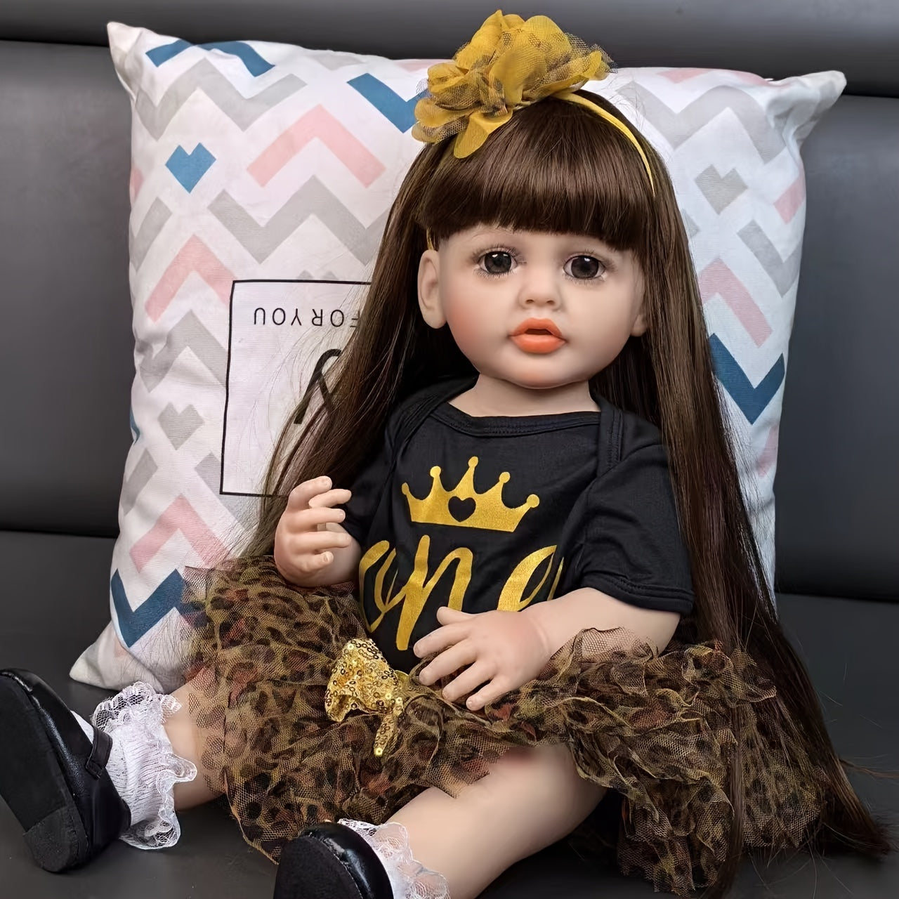 22 Inches Open Eyes Long Hair Reborn Doll Girls -Betty