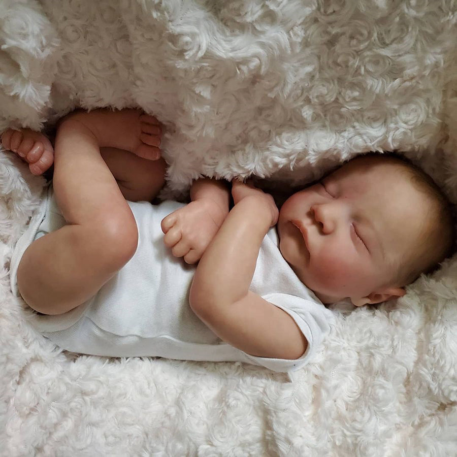 18 Inches Grant Closed Eyes Sleeping Reborn Doll Boy-Levi Serie