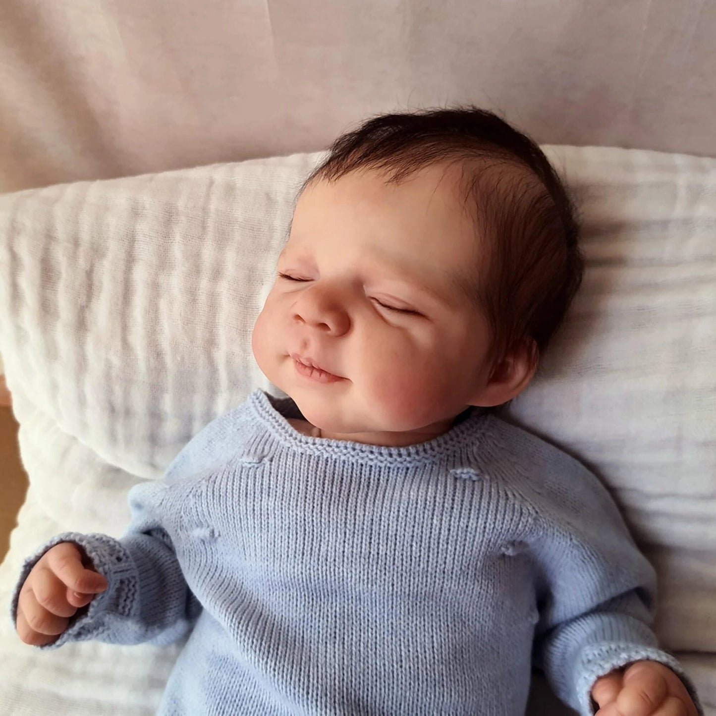 19 Inches Alvin Lifelike Closed Eyes Reborn Dolls Boys-Pascale