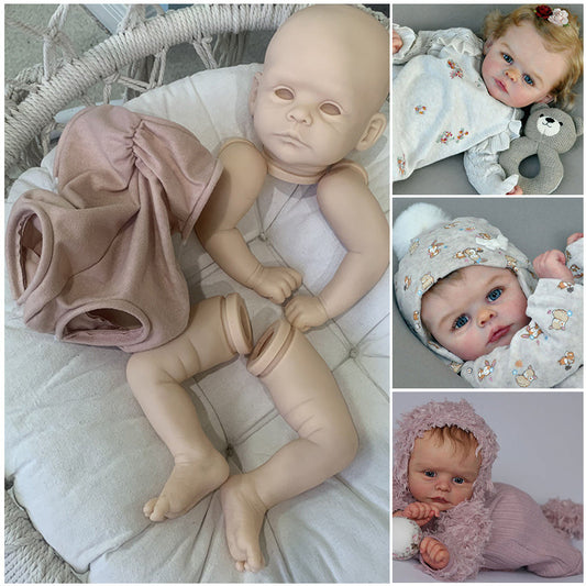 19 inches Joleen Open Eyes DIY Blank Unpainted Reborn Doll Kit