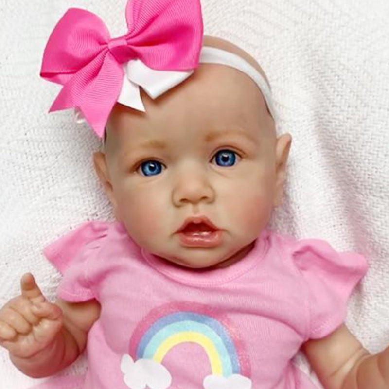 22 Inches Little Bald Holland Lifelike Soft Body Reborn Baby Girl- Saskia