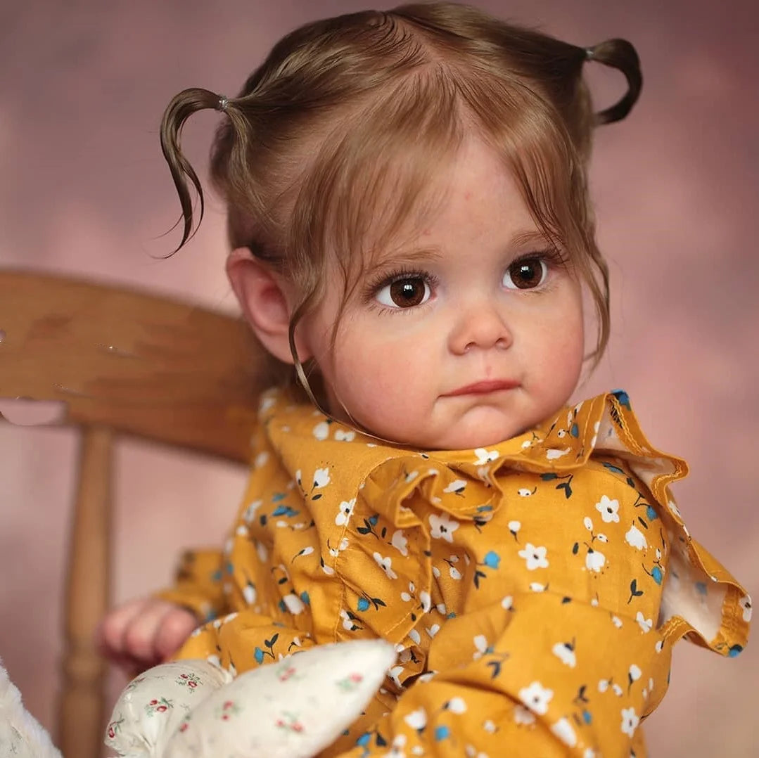 23 Inches Lifelike Fanny and Cherry Open Eyes Reborn Doll Twin Girls-Maggie Series