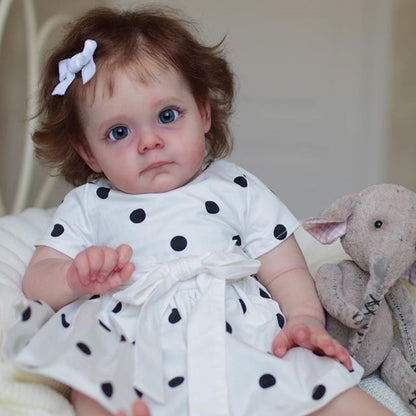 23 Inches Sweet Hilda Open Eyes Reborn Doll Girl- Maggie Series